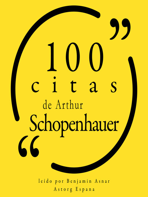 Title details for 100 citas de Arthur Schopenhauer by Arthur Schopenhauer - Available